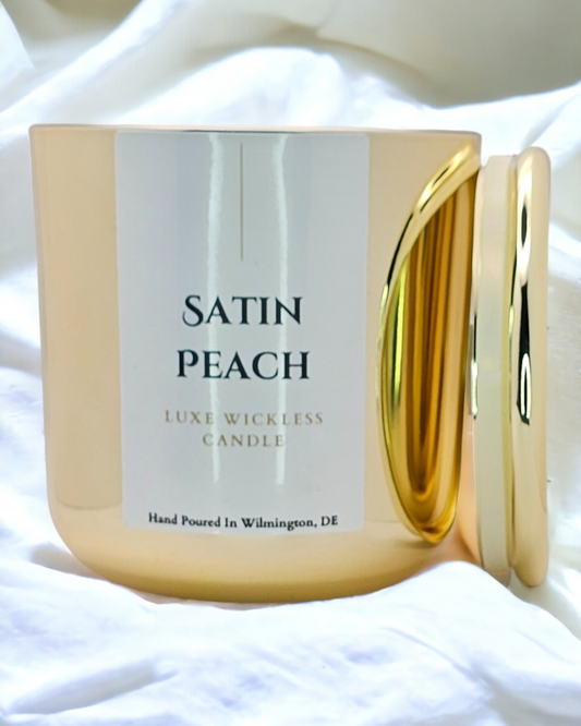 Satin Peach Candle